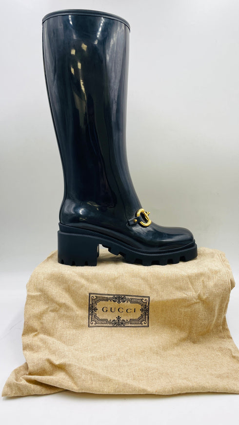 Stivali in gomma neri N.37