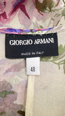 Top in seta a fiori con cartellino GIORGIO ARMANI