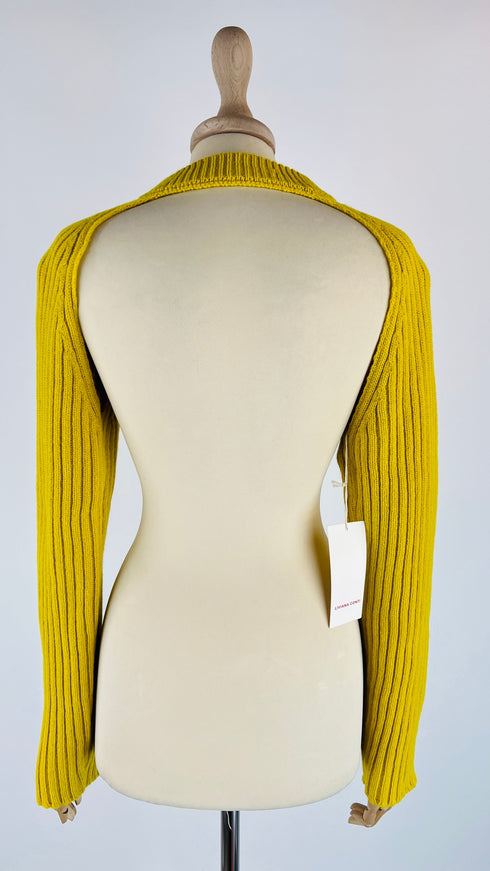 Coprispalle in maglia con cartellino