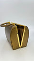 Borsa bauletto ecopelle dorata