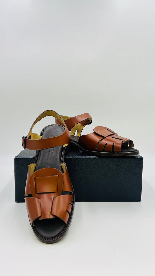 Sandali in pelle liscia N°41