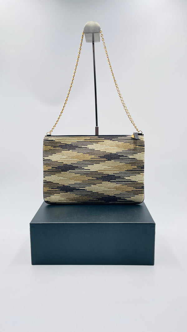 Pochette fiammata lurex