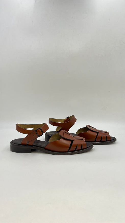 Sandali in pelle liscia N°41