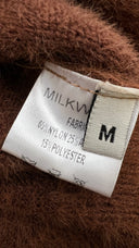 Cardigan teddy con fiocchi MiLk white