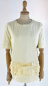 T-shirt con volant