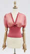 Top in maglia e chiffon