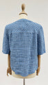 Blusa in vichy azzurro