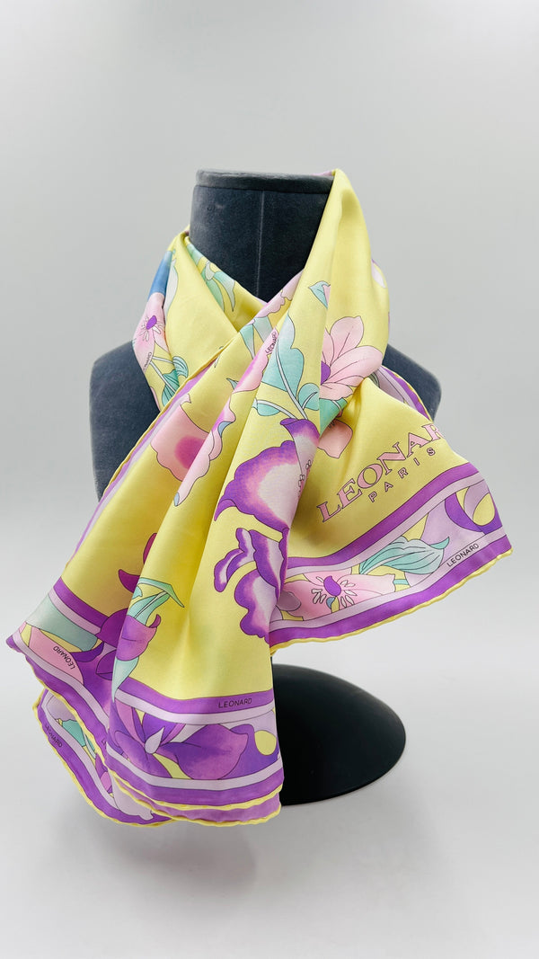 Foulard fiori multicolor