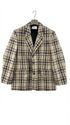 Blazer lungo check