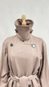 Trench lungo cipria