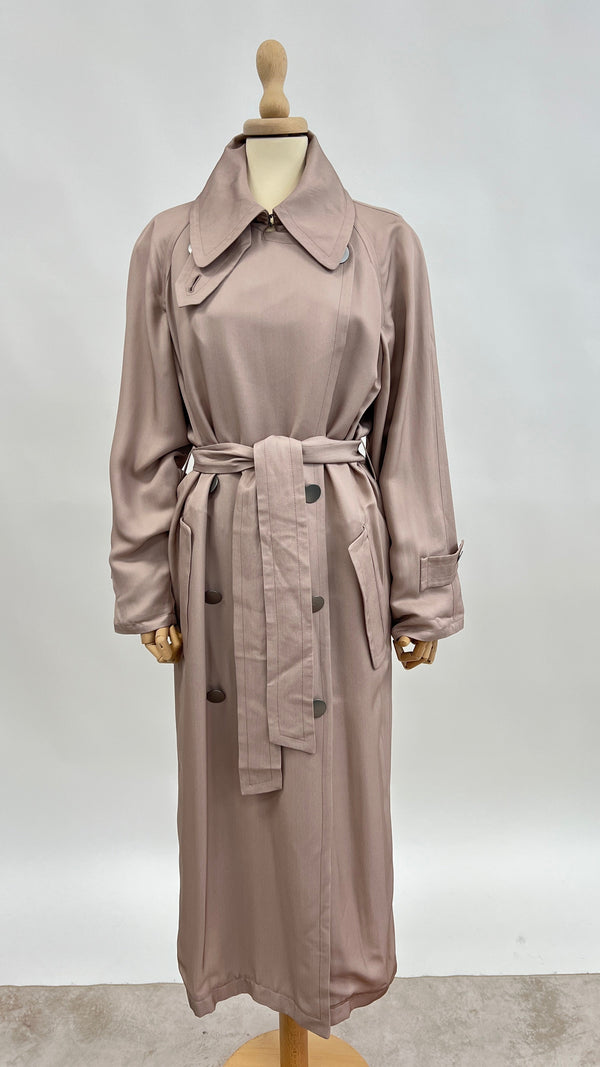 Trench lungo cipria