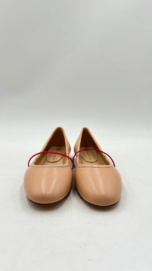 Ballerine in pelle cipria