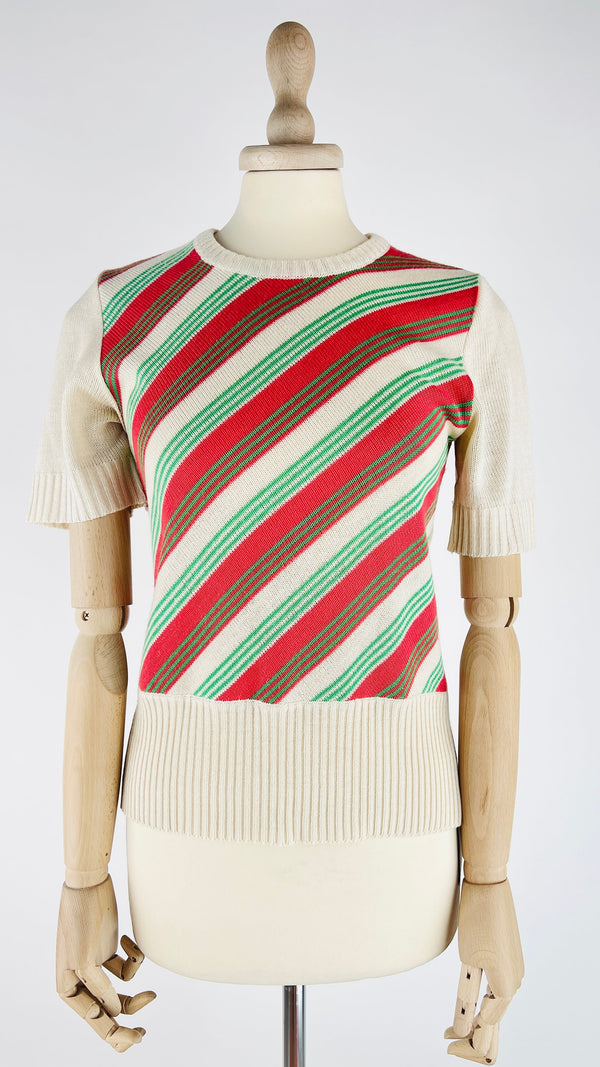 T-shirt in maglia righe