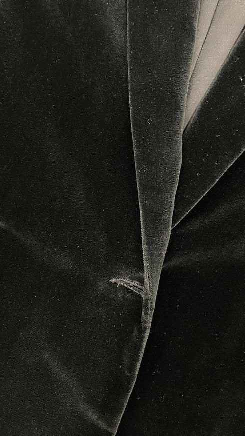 Blazer in velluto nero