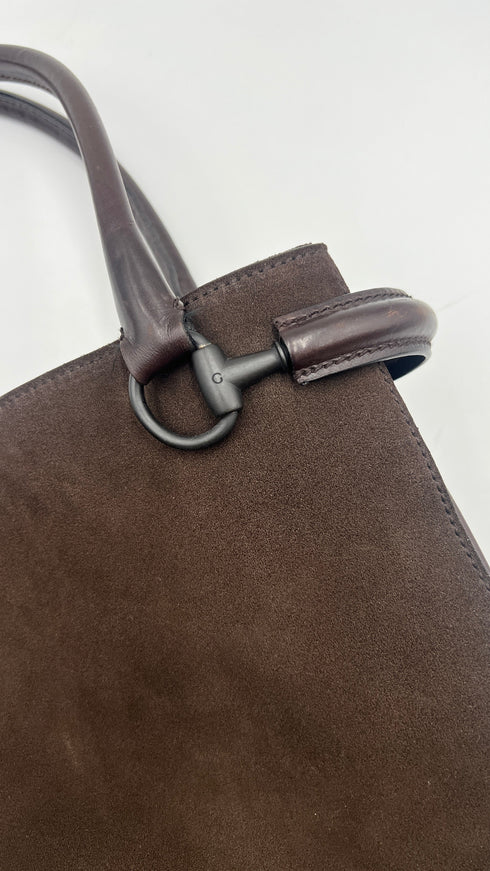 Borsa “Horsebit” marrone