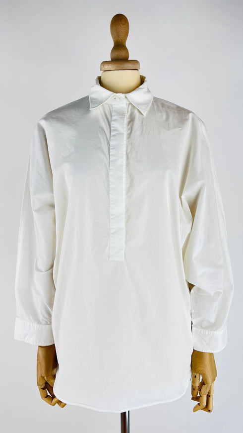 Camicia in popeline bianco