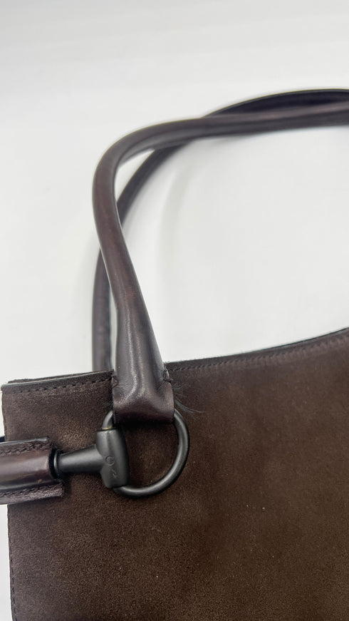 Borsa “Horsebit” marrone