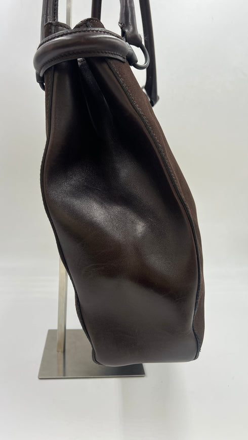 Borsa “Horsebit” marrone
