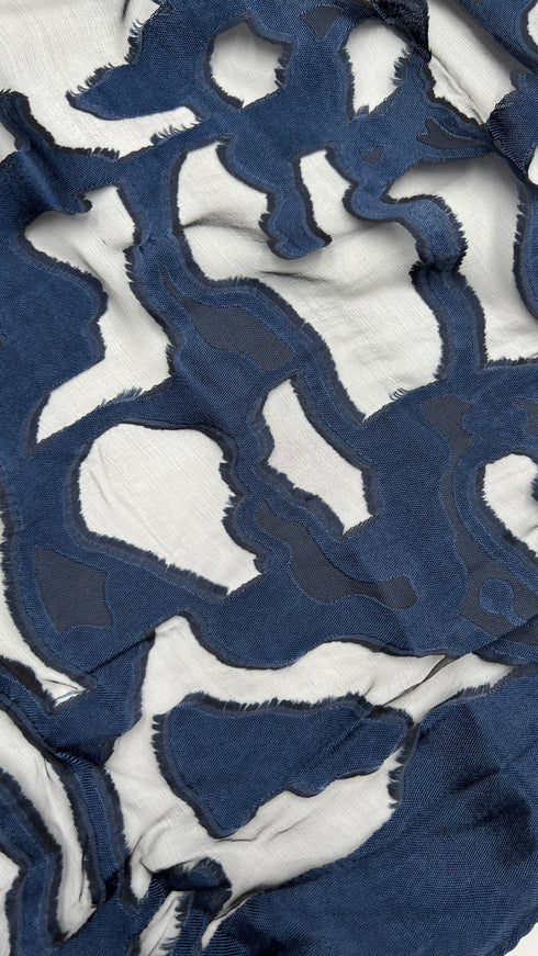 Stola floreale devoré