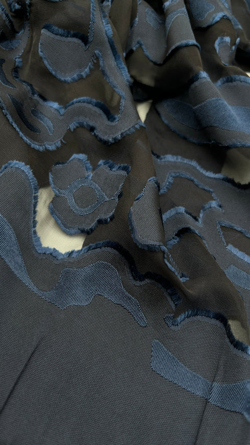 Stola floreale devoré