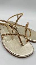 Sandali laminato oro WAIt and see