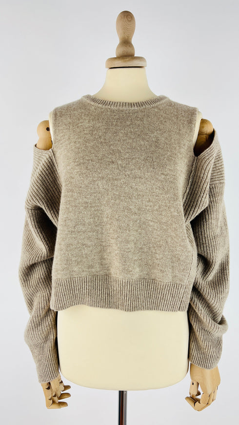 Maglia corta off-shoulder