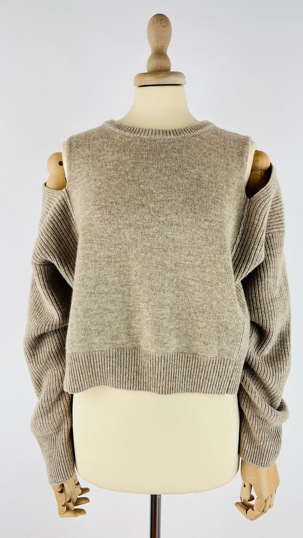 Maglia corta off-shoulder