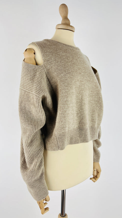 Maglia corta off-shoulder
