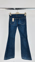 Jeans a zampa blu scuro