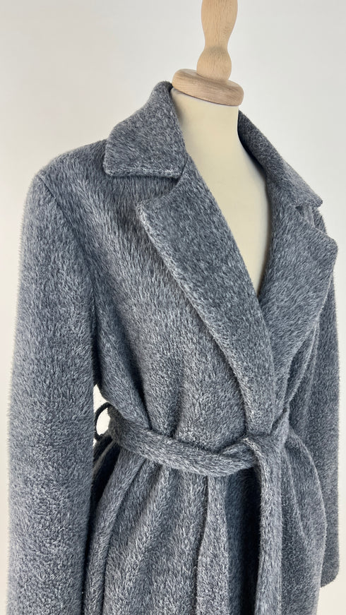 Cappotto soffice con cinta