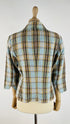 Blazer tartan in lino