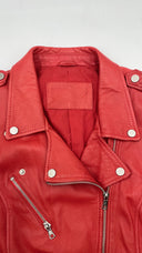 Chiodo in pelle rosso Unsigned