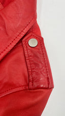 Chiodo in pelle rosso Unsigned