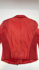 Chiodo in pelle rosso Unsigned
