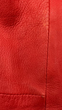 Chiodo in pelle rosso Unsigned