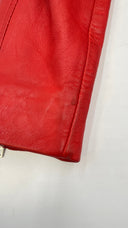 Chiodo in pelle rosso Unsigned