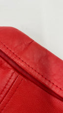 Chiodo in pelle rosso Unsigned