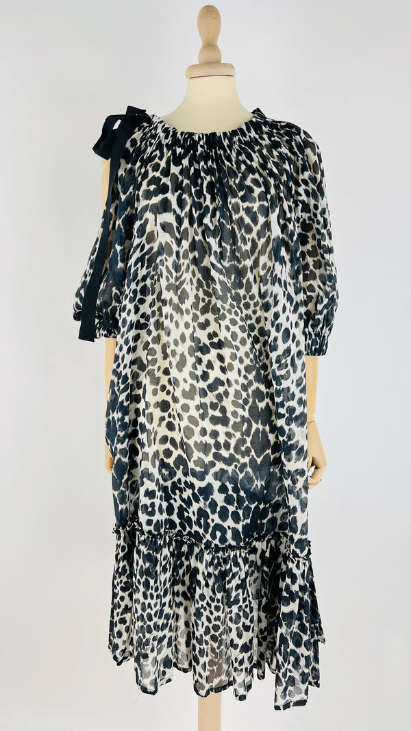 Abito midi animalier