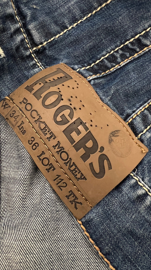 Giacca denim impunturata