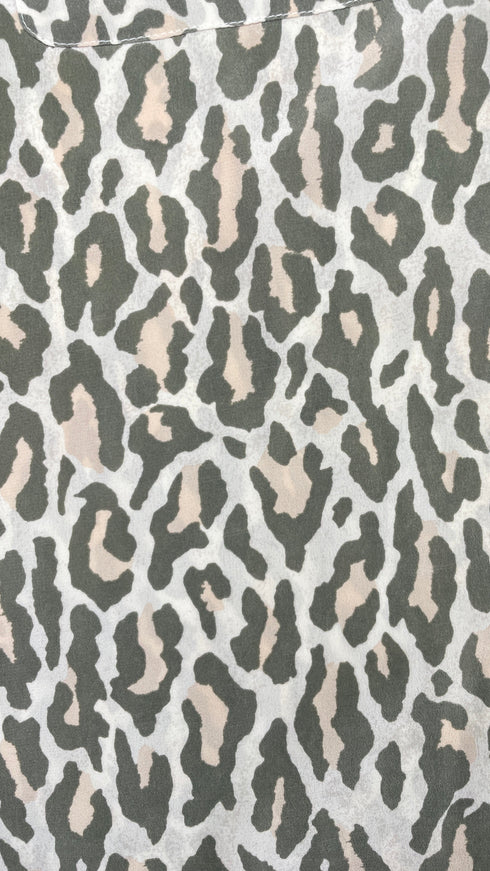 Camicia animalier in seta