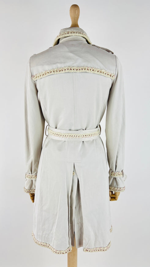 Trench vintage ricamato