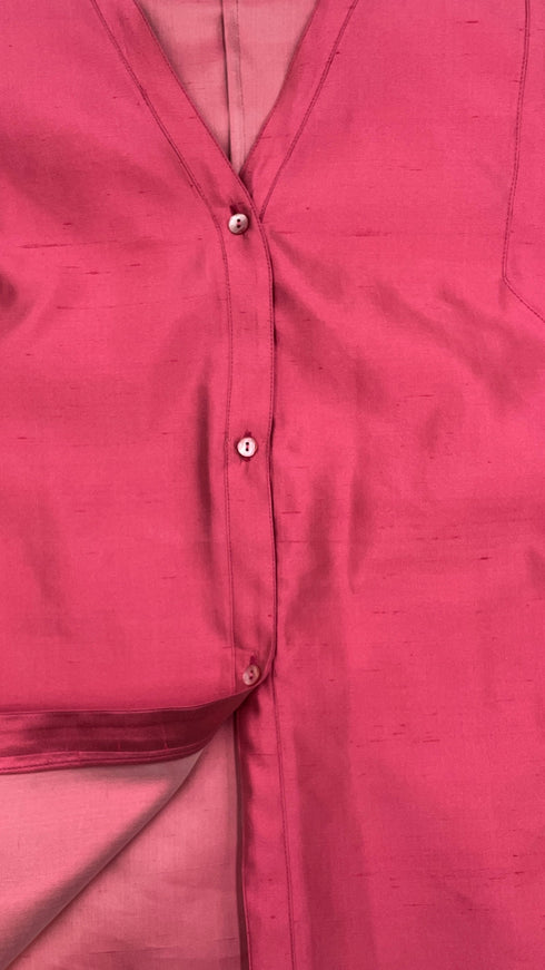 Blusa in seta rosa
