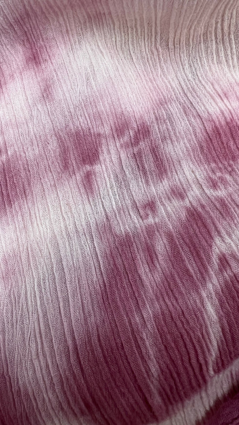 Abito lungo tie-dye con cartellino