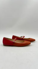 Ballerine “Mary Jane” arancio/rosso Prosperine