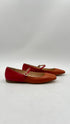 Ballerine “Mary Jane” arancio/rosso