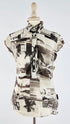 Camicia smanicata stampa metropoli