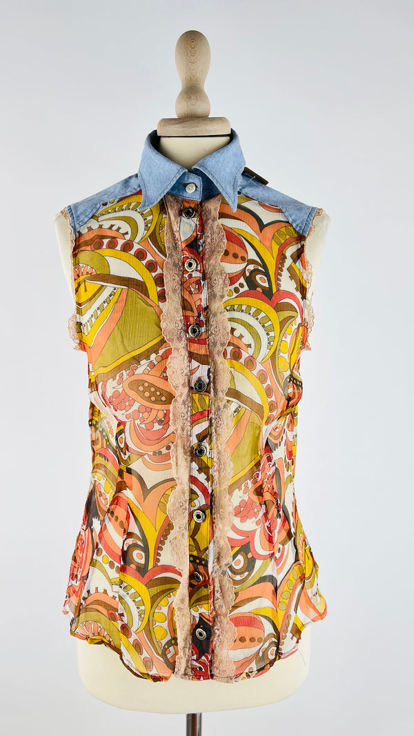 Camicia smanicata vintage