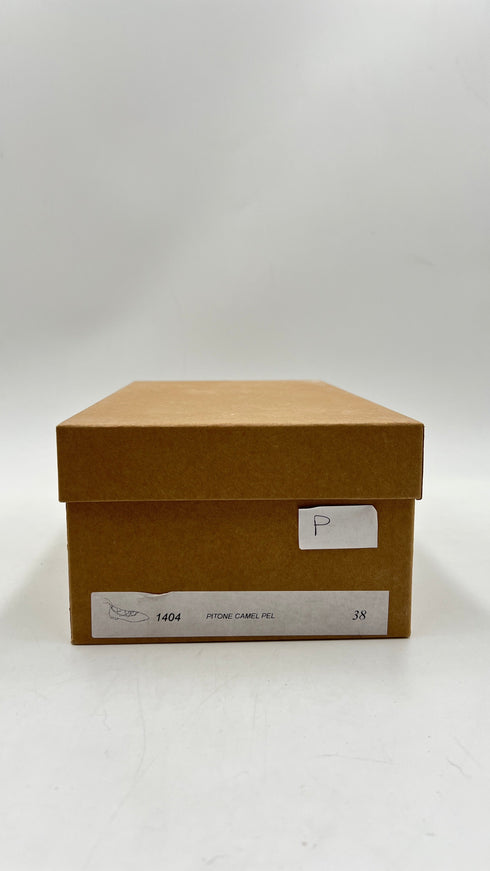 Ballerine "Pitone camel"