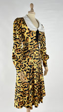 Abito midi in seta animalier Alessandra Rich