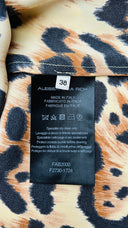 Abito midi in seta animalier Alessandra Rich